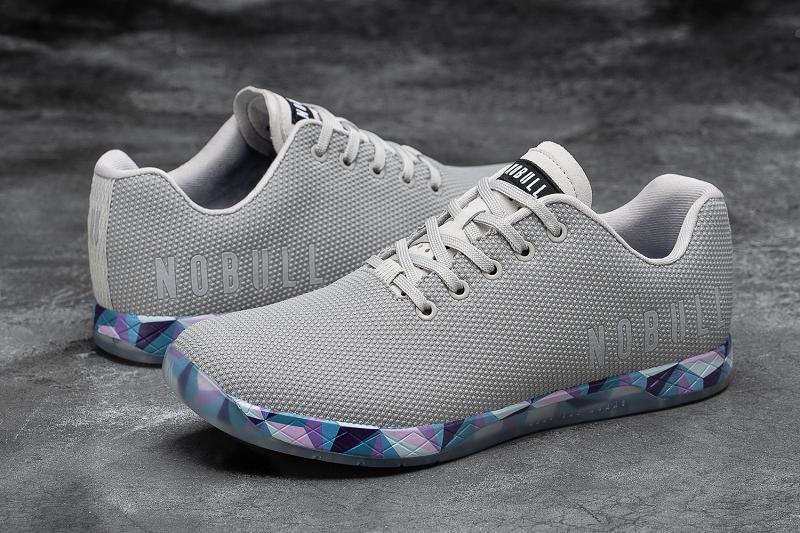 Men's Nobull Arctic Prism Trainers Grey | SG E2328B